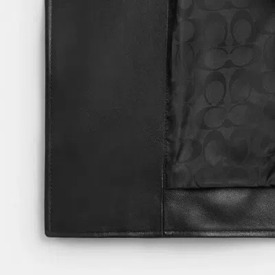 Coach Lightweight Moto Jacket In Black