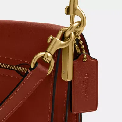 Coach Tabby Leather Shoulder Bag In Brown