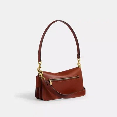 Coach Tabby Leather Shoulder Bag In Brown
