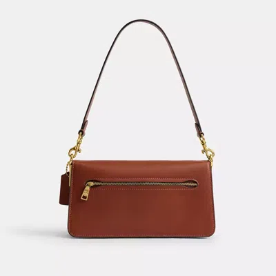 Coach Tabby Leather Shoulder Bag In Brown