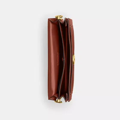 Coach Tabby Leather Shoulder Bag In Brown