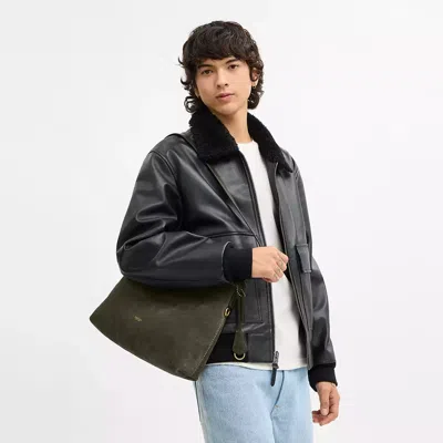 Coach Mott Messenger Bag 33 In Green