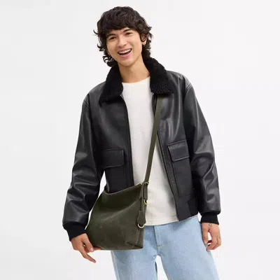 Coach Mott Messenger Bag 33 In Green