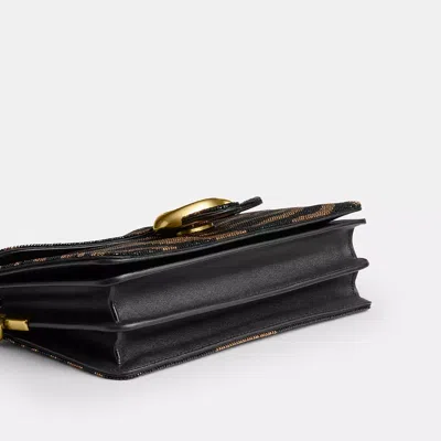 Coach Tabby Shoulder Bag 26 With Beaded Tiger In Multi