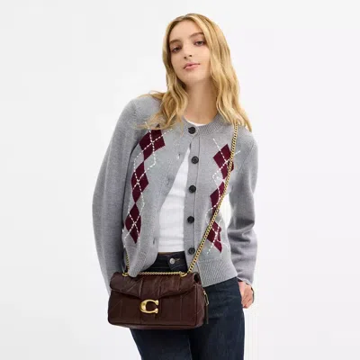 Coach Tabby Shoulder Bag 26 With Quilting In Brown