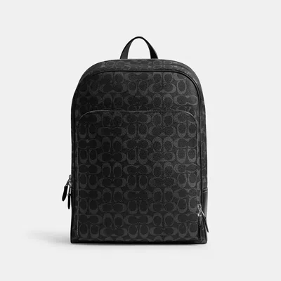 Coach Gotham Backpack In Signature Canvas In Black