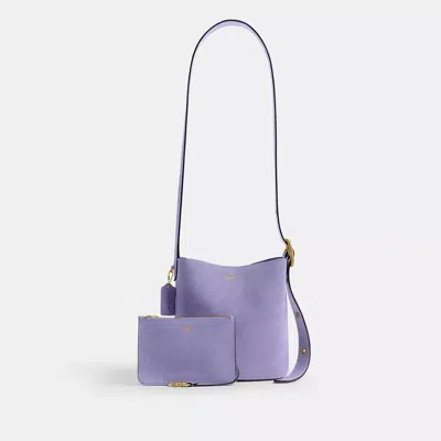 Coach Bleecker Bucket Bag 21 In Purple