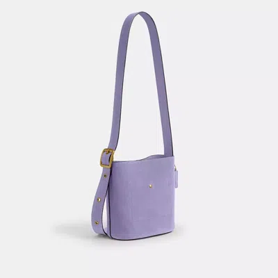Coach Bleecker Bucket Bag 21 In Purple