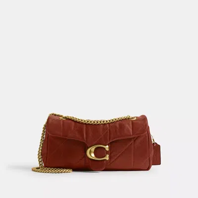 Coach Quilted Suede Tabby Shoulder Bag 20 With In Brown