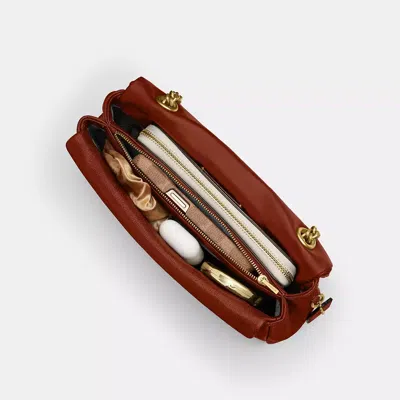 Coach Quilted Suede Tabby Shoulder Bag 20 With In Brown