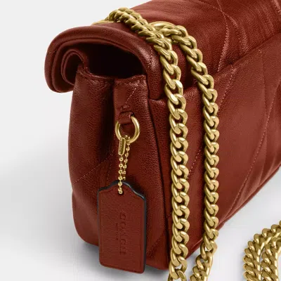 Coach Quilted Suede Tabby Shoulder Bag 20 With In Brown