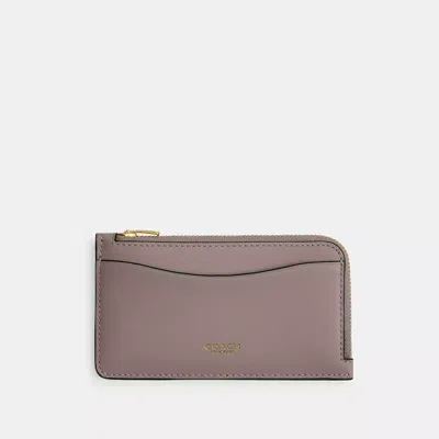 Coach New York Zip Card Case In Colorblock In Pattern