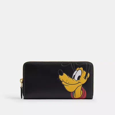 Coach Disney X  Essential Accordion Zip Wallet With Pluto In Multi