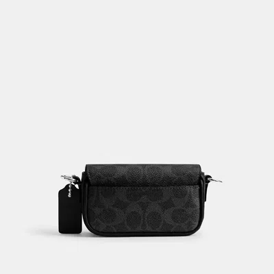 Coach Flap Crossbody Bag In Signature Canvas In Pattern