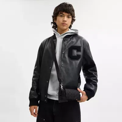 Coach Flap Crossbody Bag In Signature Canvas In Pattern