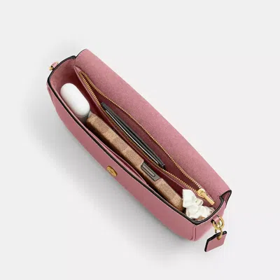 Coach Brook Flap Chain Bag In Orange