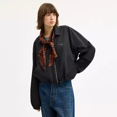 Coach Tiger Print Silk Wide Skinny Scarf In Brown