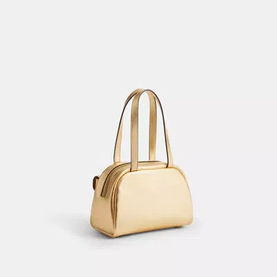 Coach Twin Turnlock Bag 20 In Gold
