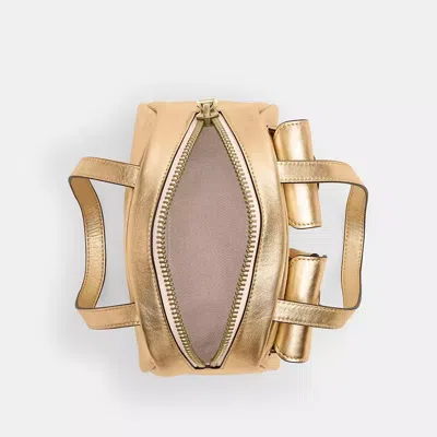 Coach Twin Turnlock Bag 20 In Gold