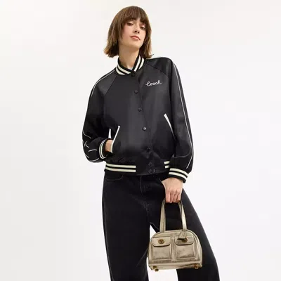 Coach Twin Turnlock Bag 20 In Gold