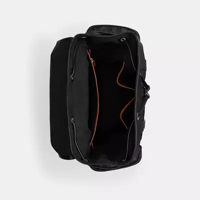 Coach Hitch Backpack In Signature Canvas In Black