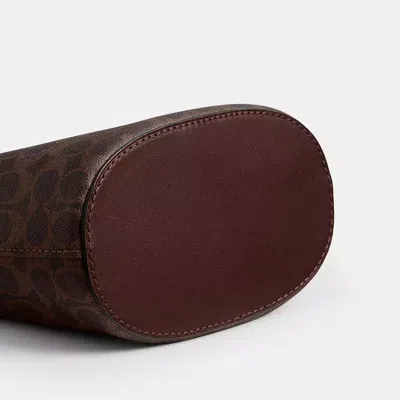 Coach Bleecker Bucket Bag 21 In Signature Canvas In Brown