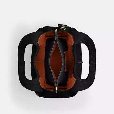 Coach Polished Pebble Leather Lana Shoulder Ba In Black