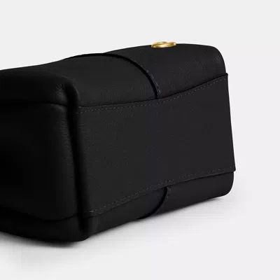 Coach Polished Pebble Leather Lana Shoulder Ba In Black