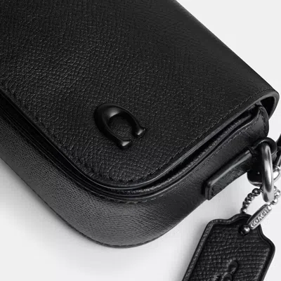 Coach Flap Crossbody Bag In Black