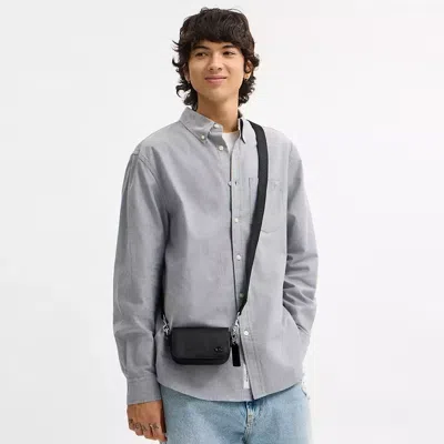 Coach Flap Crossbody Bag In Black