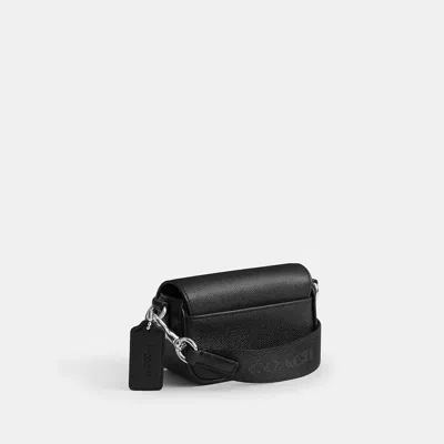 Coach Flap Crossbody Bag In Black