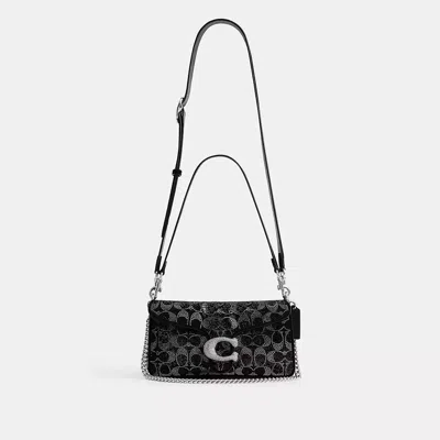 Coach Tabby Shoulder Bag 26 With Signature Beading In Multi