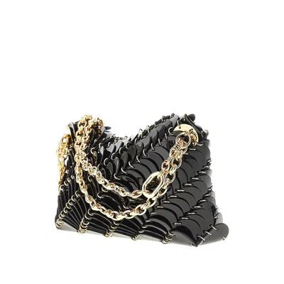 Rabanne 'paco Night' Leather Shoulder Bag In Black