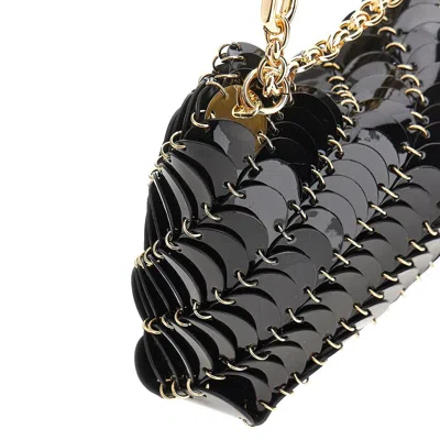 Rabanne 'paco Night' Leather Shoulder Bag In Black