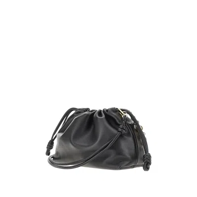 Loewe Ppa Leather Medium 'flamenco' Purse In Brown