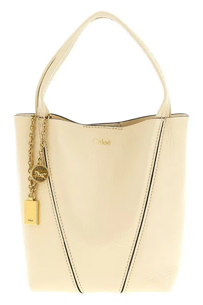Chloé Spin Handbag In Neutral