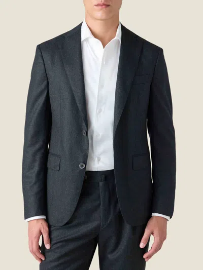 Luca Faloni Wool Classic Blazer In Gray