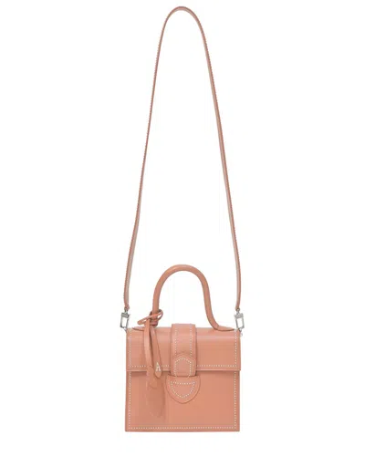 Alaïa Brown Leather Leonie Handbag (authentic Pre-loved) In Pink