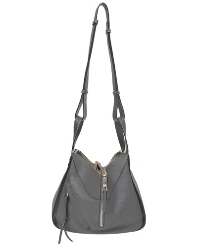 Loewe Grey Leather Small Hammock Bag (authentic Pre-loved) In Gray
