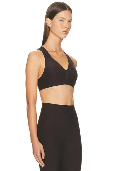 Beyond Yoga Spacedye Lift Your Spirits Bra In Brown