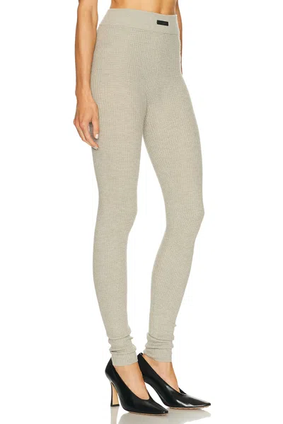 Essentials Waffle Legging In Gray