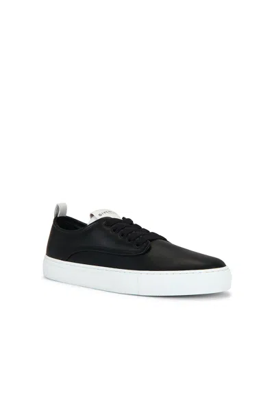Givenchy New City Leather Low Sneakers Shoes In Black