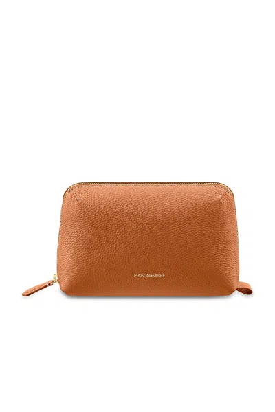 Maison De Sabre Tech Pouch In Brown