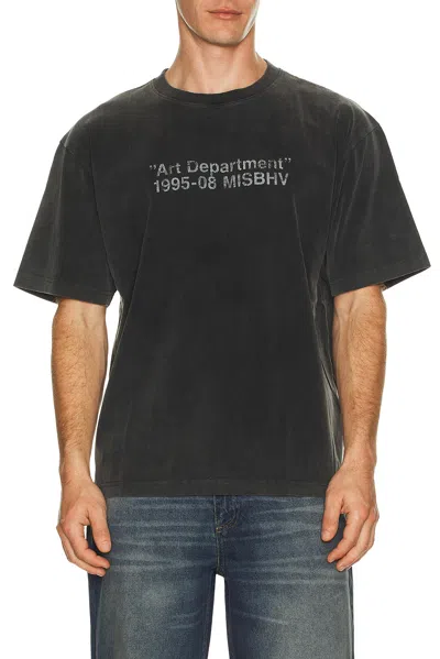 Misbhv Basic T-shirt In Black