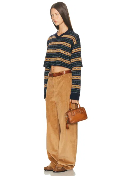 Miu Miu Arcadie Vitello Antic Bag In Purple