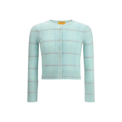 Guest In Residence Light Blue Cashmere Cardigan In Blue