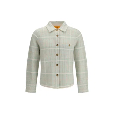 Guest In Residence Dylan Plaid Buttoned Shirt Jacket