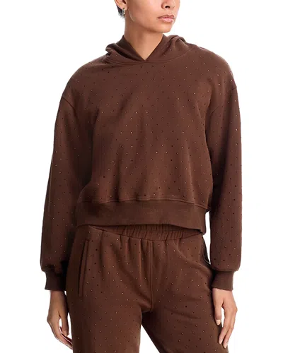 Generation Love Renae Embellished Hoodie In Brown