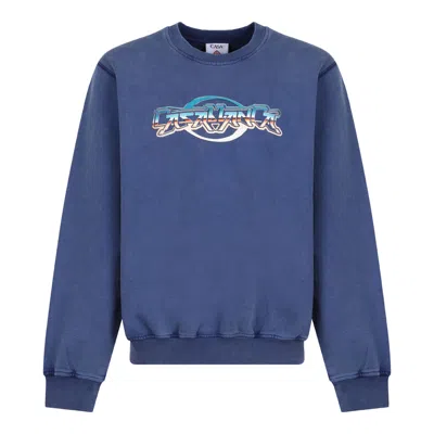 Casablanca Logo-print Sweatshirt In Blue