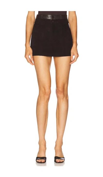 Ceren Ocak Double Detailed Skirt In Brown